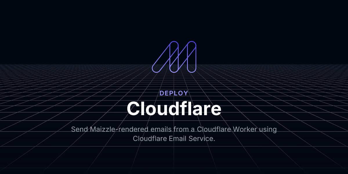 Cloudflare - Deploy / Maizzle