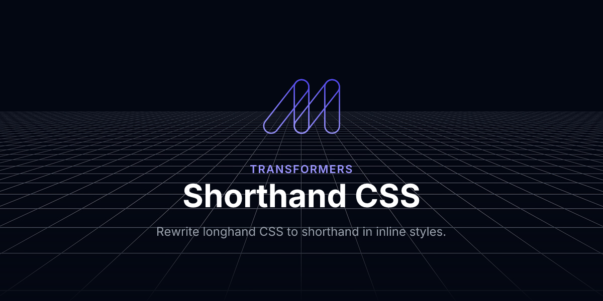 Shorthand CSS - Transformers / Maizzle
